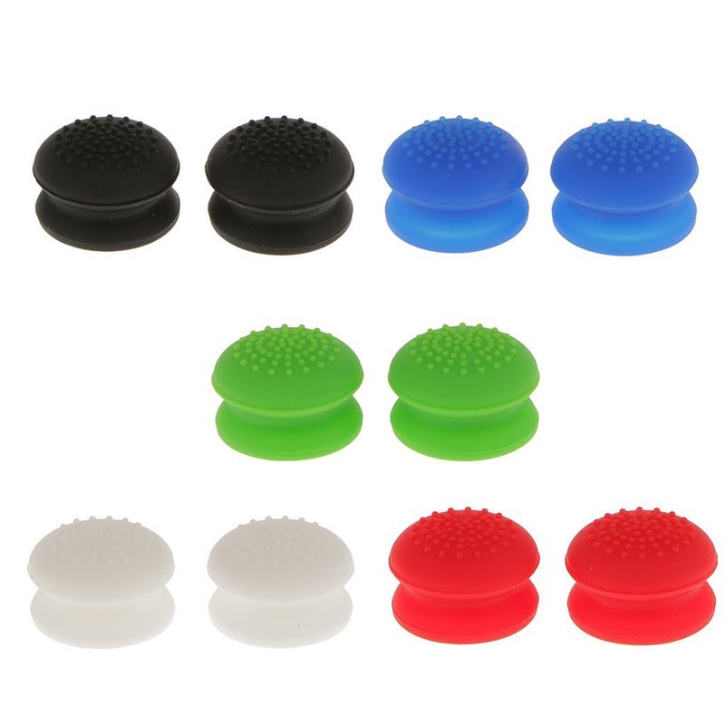 Ambertown 2 x Analog Gamepad Raised Antislip Thumb Stick Grips Thumbsticks Joystick Cap Cover for PS4, PS3, Xbox 360, Xbox One Controller (Black) - Image 5
